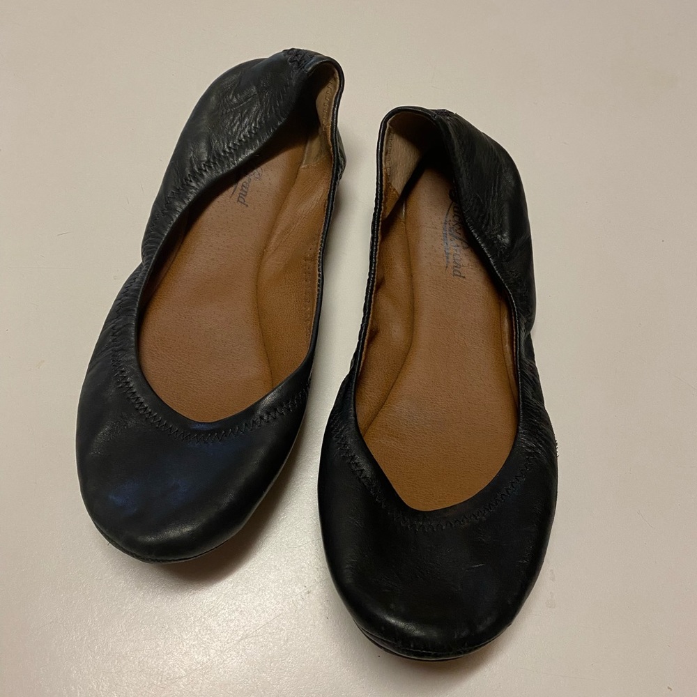 Lucky Brand black flats, size 10